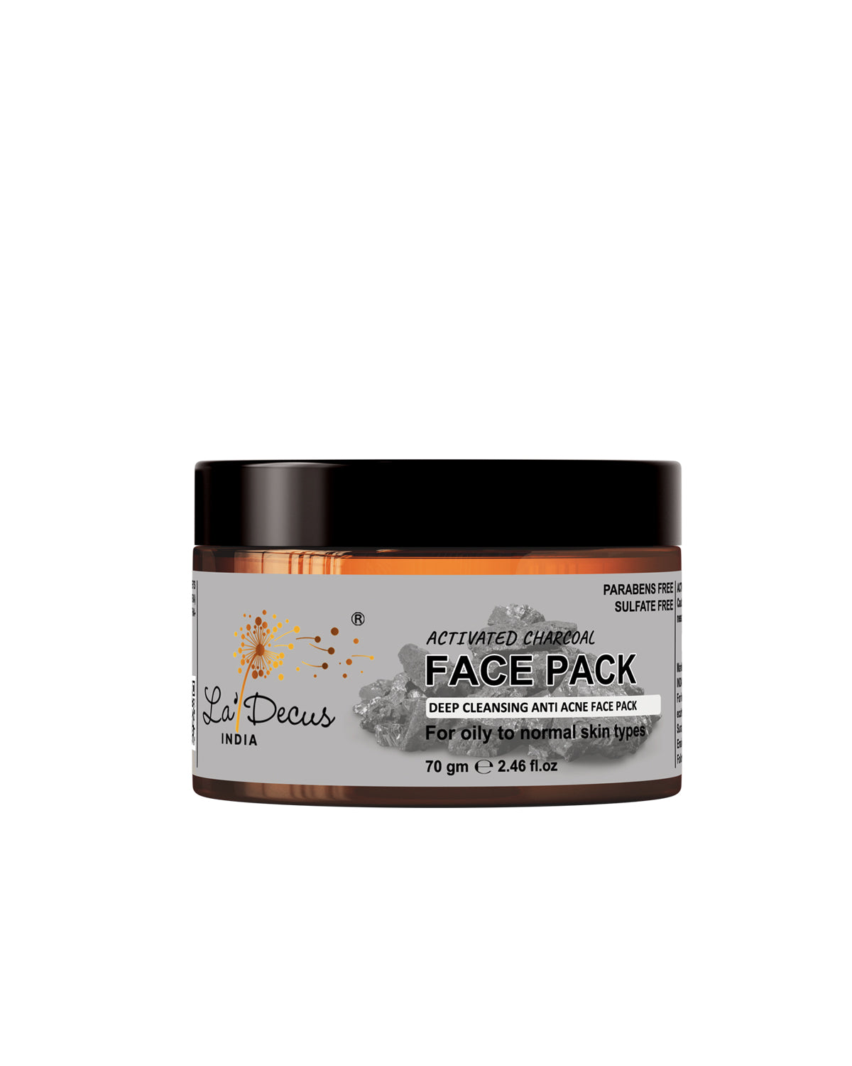 Charcoal Face Pack for Women and Men 60gm