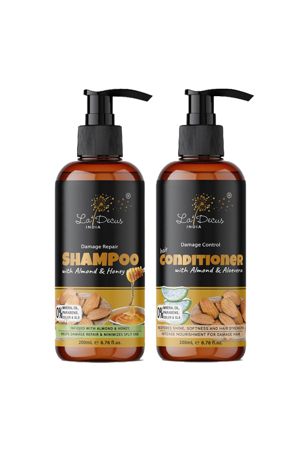 Almond & Honey Shampoo and Conditioner Combo Kit  | Each 200ml