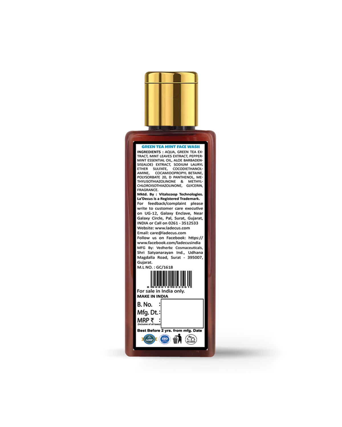 Green-Tea-Mint-Face-Wash-100ml-Back