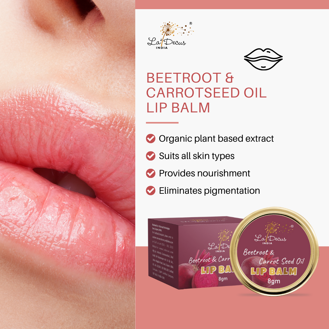 Beetroot and Carrotseed Oil Lip Balm 8gm