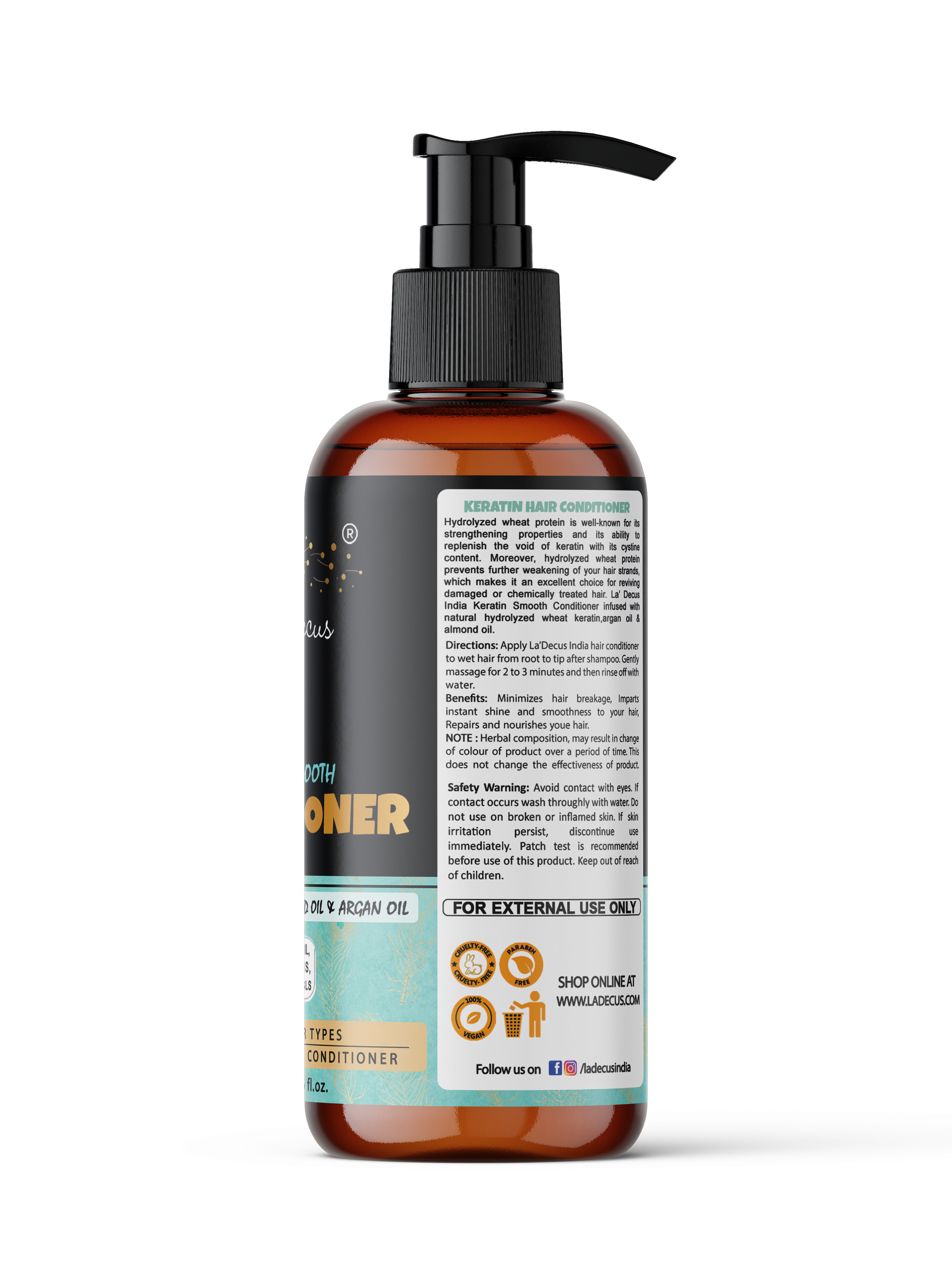 Keratin Smooth Hair Conditioner for Treated Hair 200ml