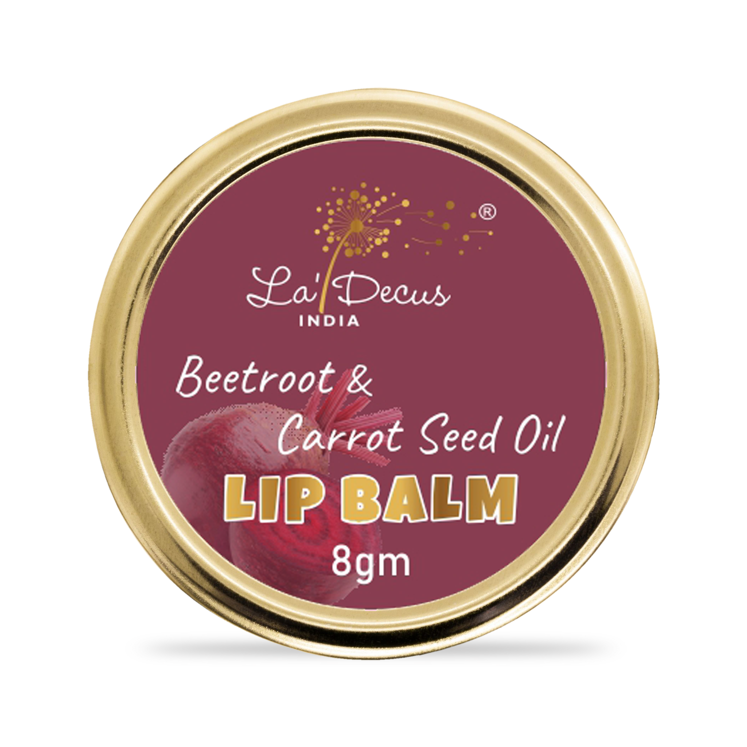 Beetroot and Carrotseed Oil Lip Balm 8gm