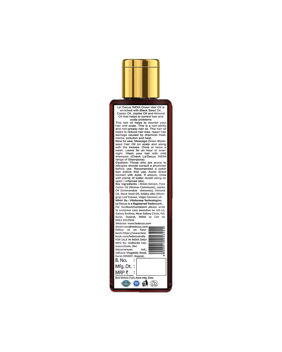Onion Black Seed Hair Oil 200 ml