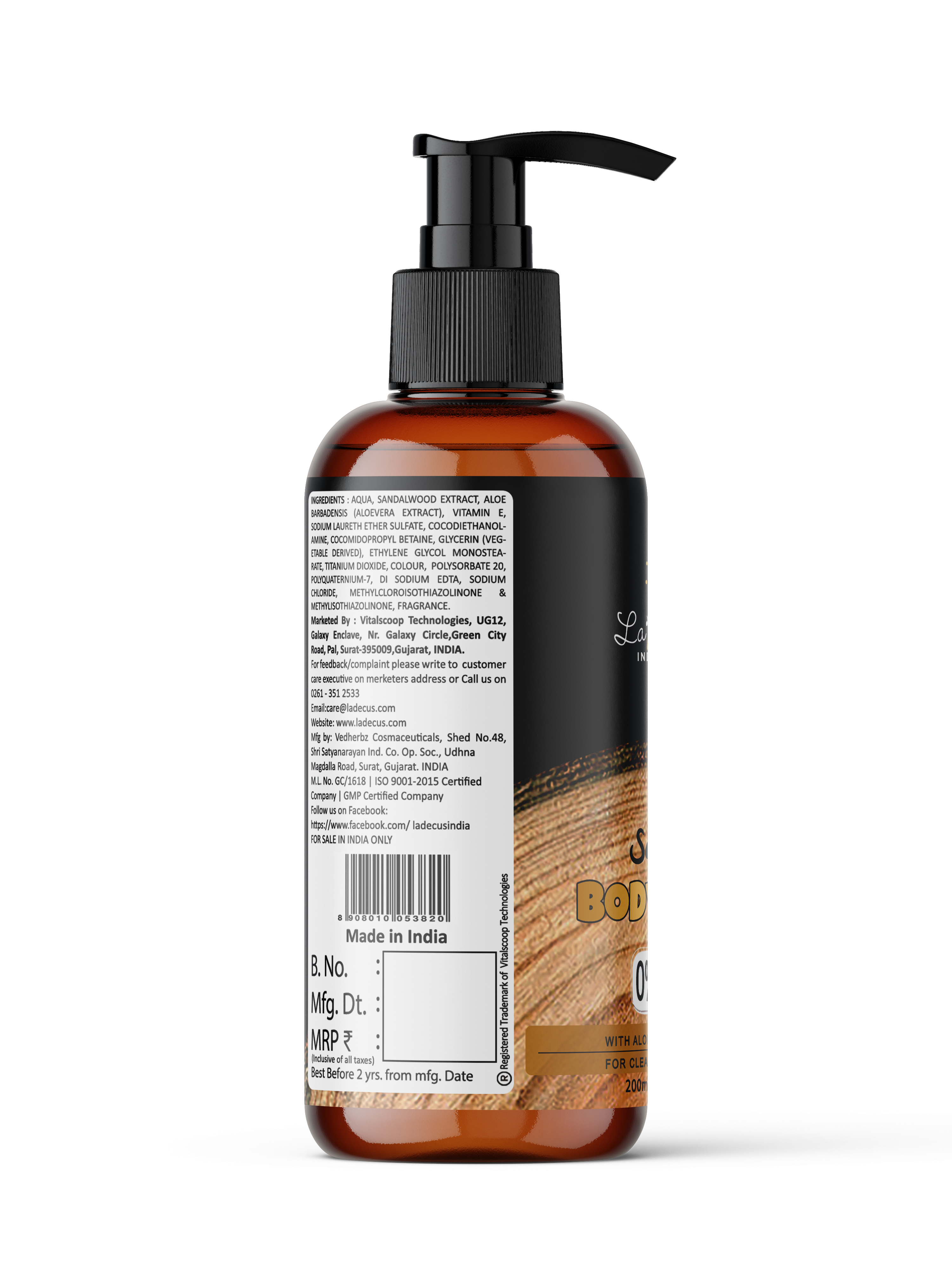 Sandal Body Wash 200ml
